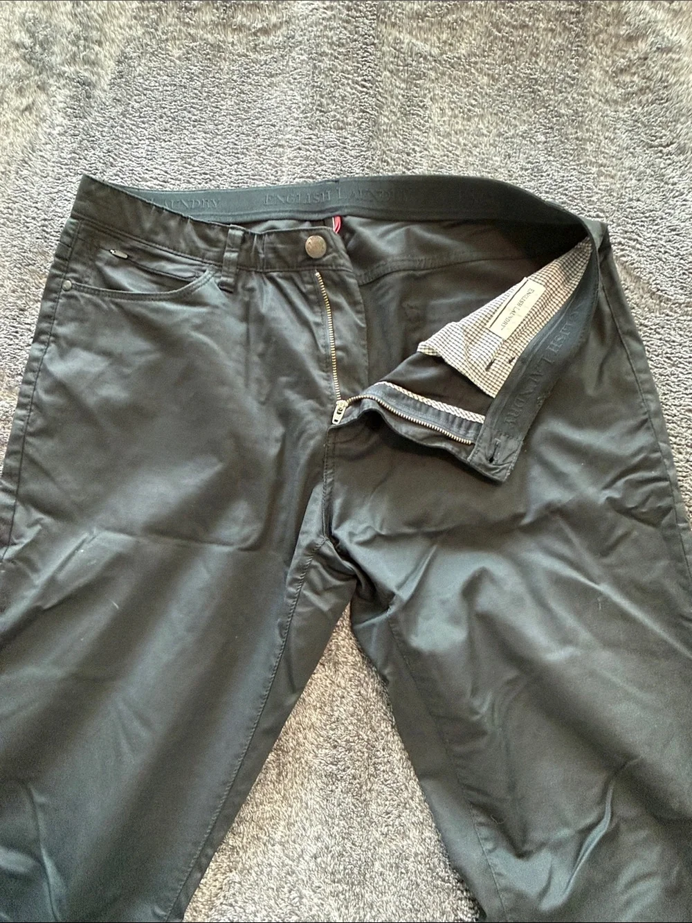 English Laundry Men's Black Chinos